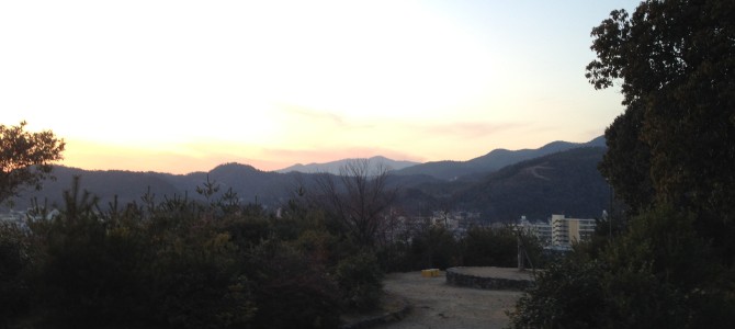 『京都おさんぽ＃６』船岡山で綺麗な夕焼けに出会いました。